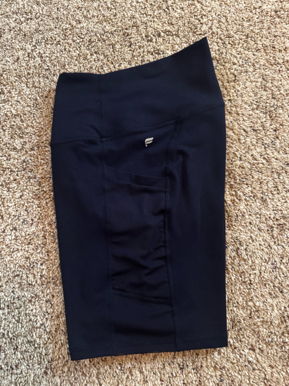 Fabletics On-The-Go PowerHold® High-Waisted Navy Blue Short size Small